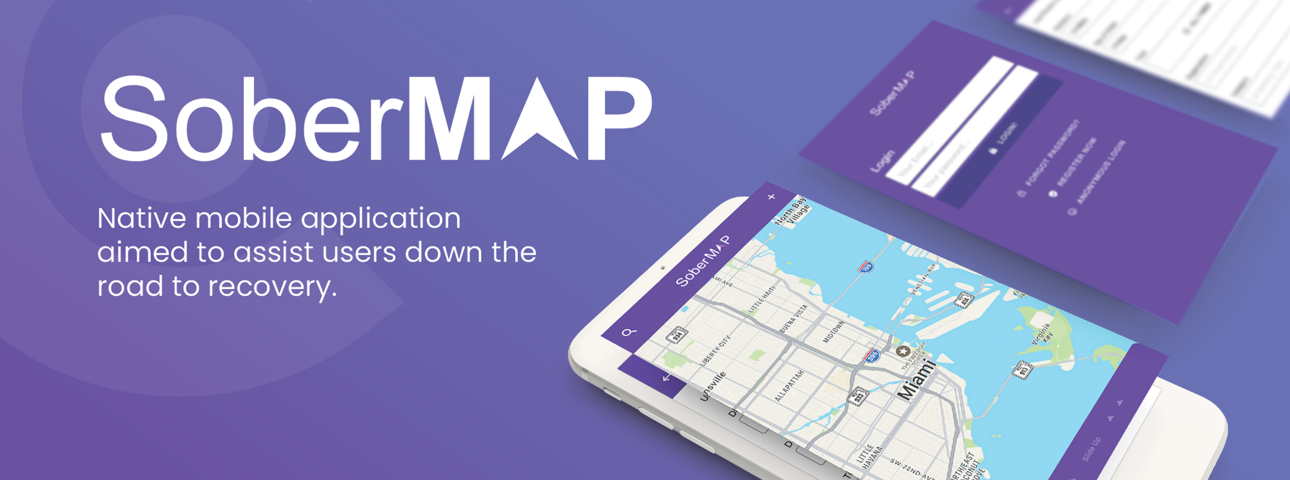 SoberMap meeting finder map interface