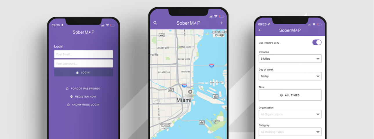 SoberMap recovery community platform