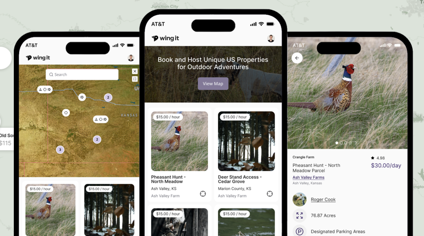 WingIt seller dashboard and property management tools