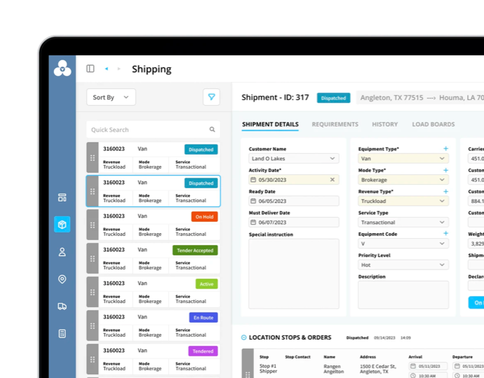 Custom CRM development platform interface